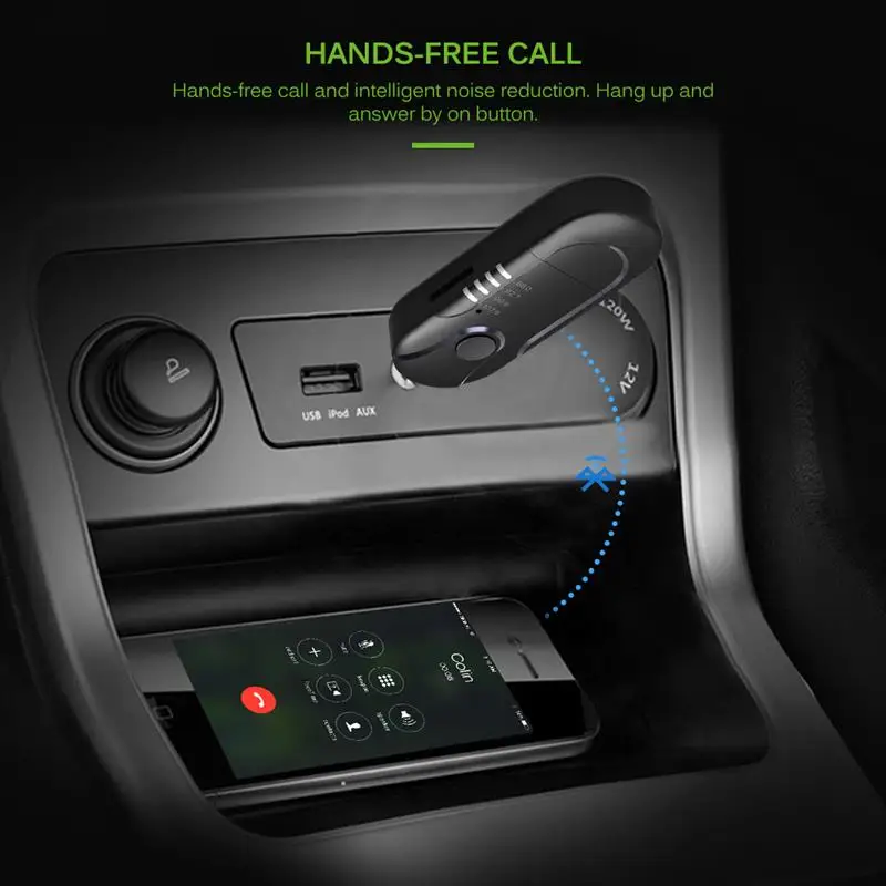 Bluetooth V4.1+ EDR Hands-free автомобильный комплект USB автомобильный bluetooth-приемник автомобильный стерео fm-радио поддержка навигации вещания