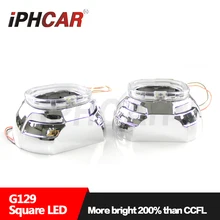 Iphcar стайлинга автомобилей пластин Speedlight с Q5 идеально D2H автомобильные ксеноновые линзы прожекторного типа с ангельские глазки 3,0 дюймов Подходит для H4-3 Автомобильный свет