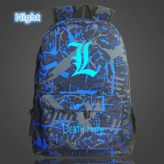 Death Note School Bag Children Luminous Backpacks