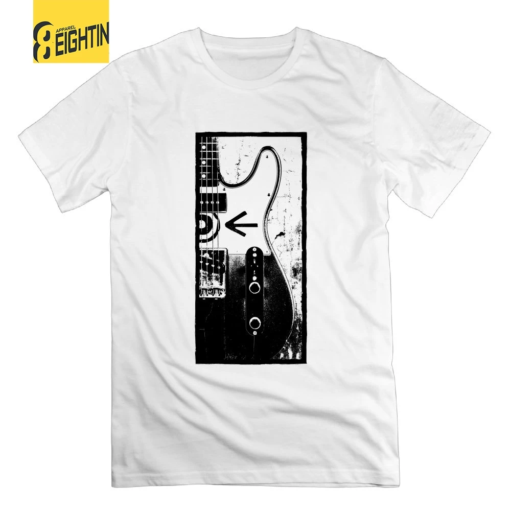 

Telecaster Guitar Eddie Vedder Mens T-Shirts Classic Fit Short Sleeves Summer Tee Shirts 100% Cotton T Shirts Round Neck