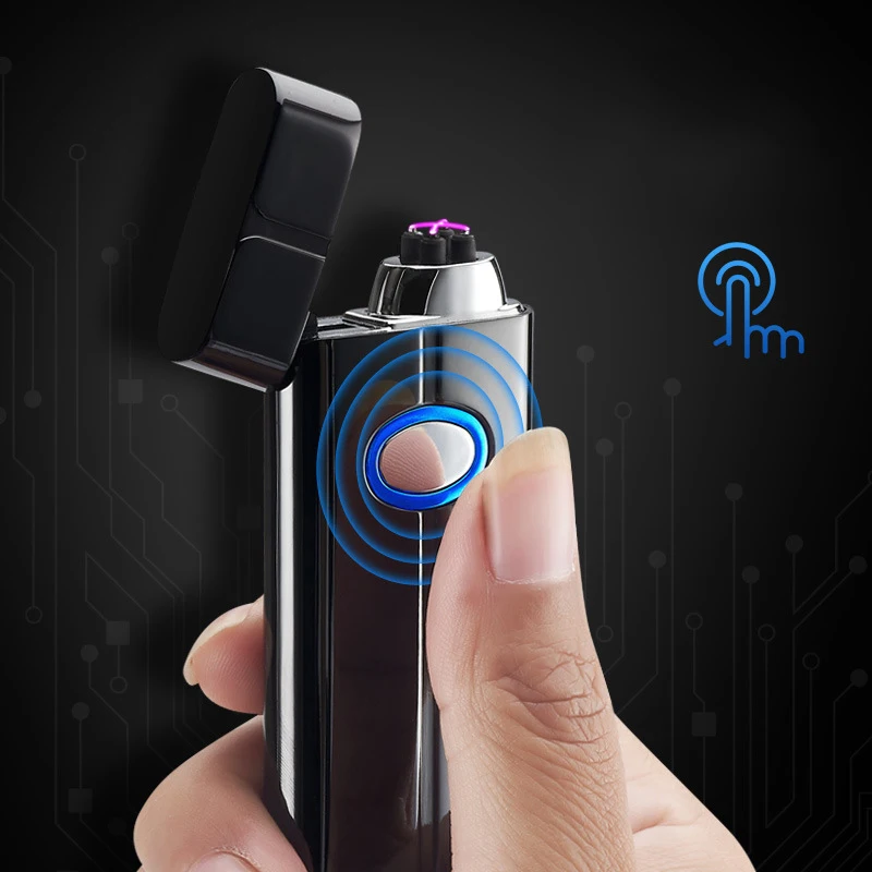 Top Quality Plasma Electronic Lighter Double Arc Cgarette High Voltage Current Pulse USB Charging Cigar | Дом и сад