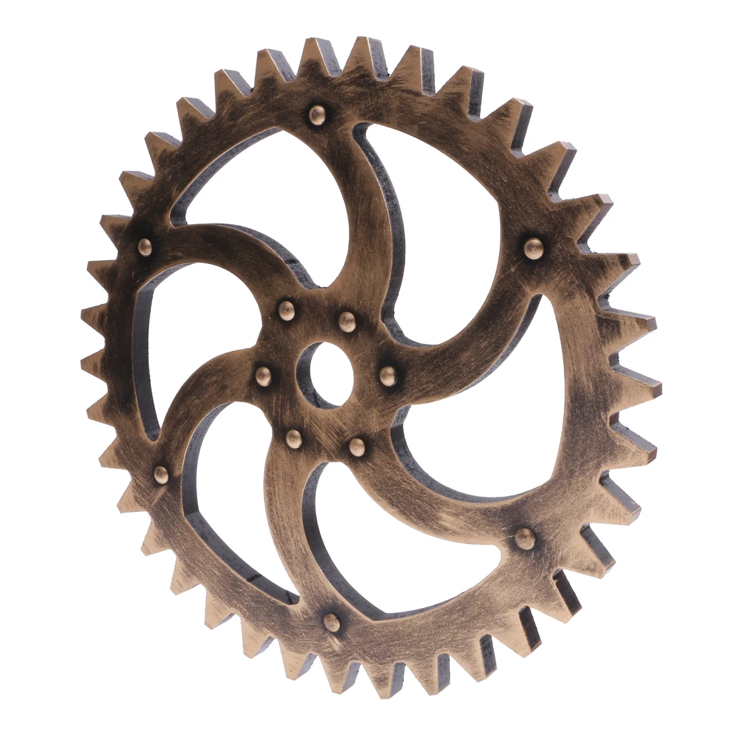 29cm Wood Vintage Steampunk Gear Home Bar Pub Cafe Wall Hanging Art Craft Collectibles Best Gift