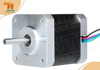 

4-Leads Nema 17 Stepper Motor 4200g.cm,2.4A,0.9degree,5mm shaft CNC Cutting and Mill of wantai 3D Reprap Printer