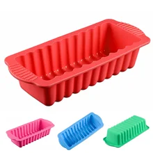 1pc Große Silikon Rechteckige Brot Kuchen Form Gebäck Werkzeuge Vtorten Backen Und Dekorieren Patisserie Accessoire Farbe Zufällig