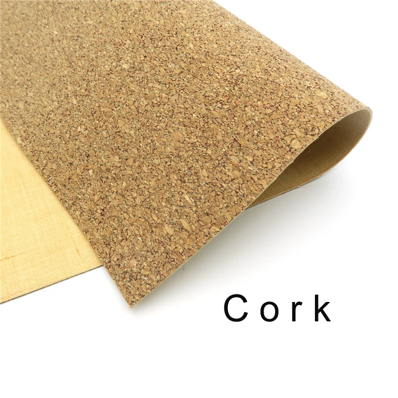 Cork fabric 65*50cm/25.5*19.6inch Natural beige cork leather natural