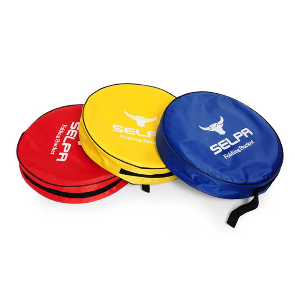  Outdoor Folding Bucket Camping Bucket Environmental Friendly Portable Folding Barrel 11L Travel Hiking Sport #3S27 (12)