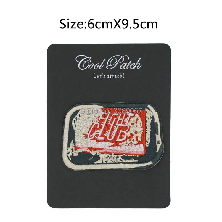 

FIGHT CLUB Bar of Soap TV Series Fancy Dress Costume Embroidered iron on patch TRANSFER APPLIQUE