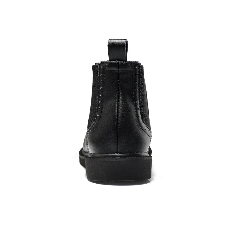 Bout Cuir Rond Dur De Noir Nouvelle Iko0 Occasionnels Non glissement Fendu marron Bottes 2018 Marque Chaussures Chelsea port Hommes Cheville Mode v6SSZ8pq