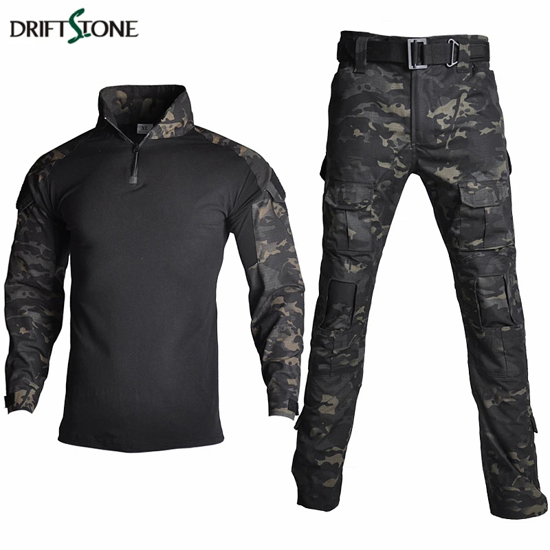  Camouflage RU Military Tactical Uniform Clothing Men US Army Combat Clothes Set Paintball Airsoft S
