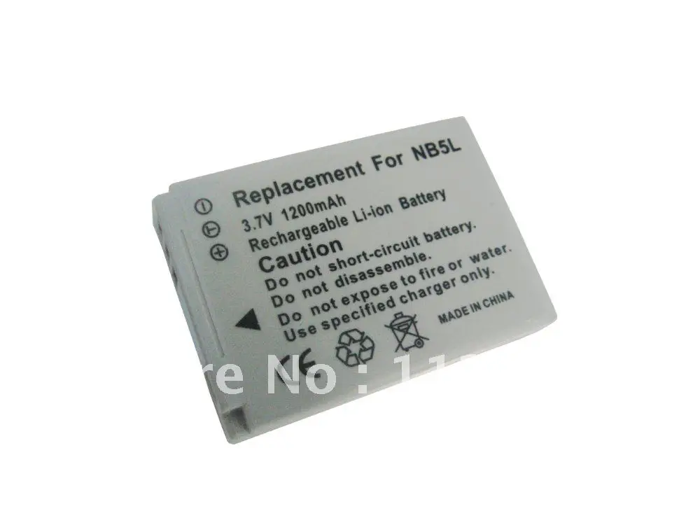 New 3.7v 1200mah Nb5l Nb5l Rechargeable Battery For Canon Sd850 Sd800