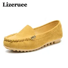 Женская обувь на плоской подошве, большие размеры 35-42 г. Лоферы ярких цветов без застежки на плоской подошве удобные балетки на плоской подошве женская обувь, zapatos mujer