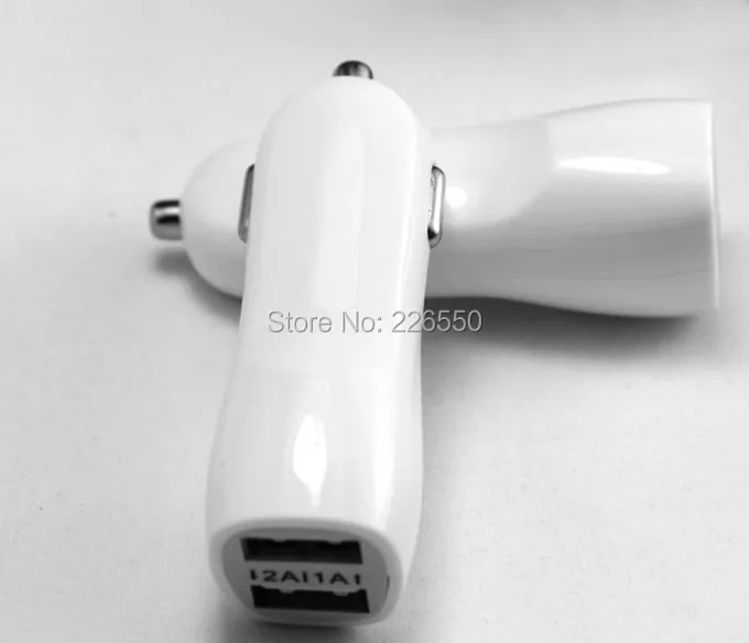 500 шт./лот, утиный рот, двойной USB 2.1A, автомобильное зарядное устройство, адаптер для iPhone 6 5 S 4S для ipad samsung Galaxy S6 S5 S4