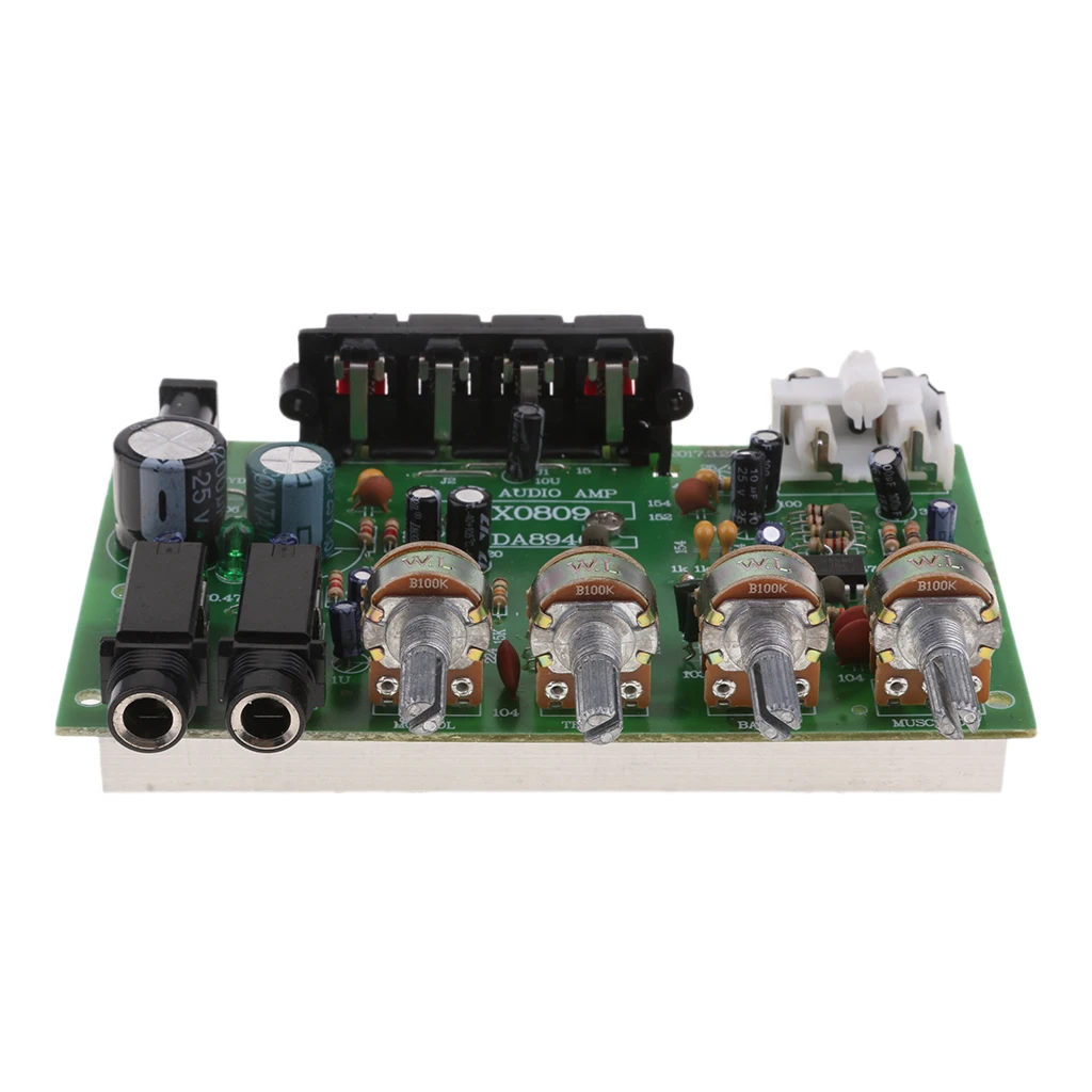 Dx0809 12v 60w Hi Fi Stereo Audio Power Amplifier Volume Tone Control Board Kit