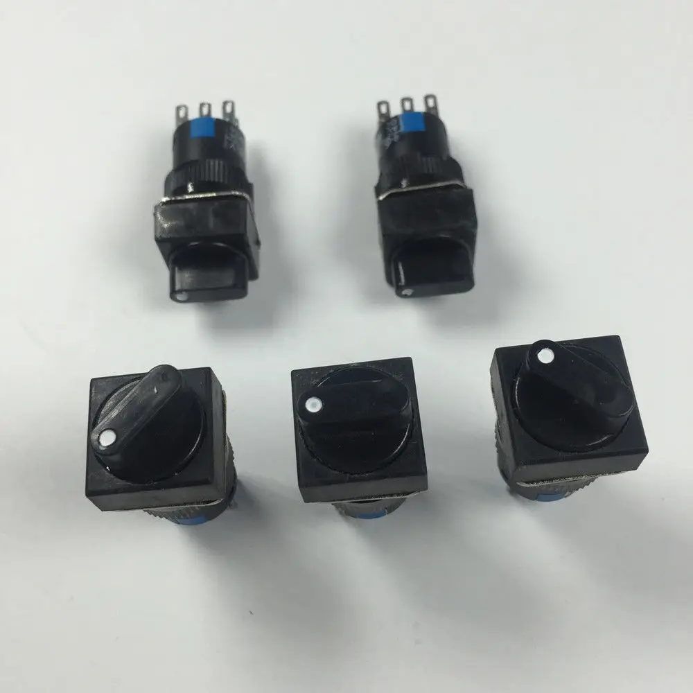 

5pcs Square Type 6 Pins 3 Files Rotate Switch LA16-22X/3