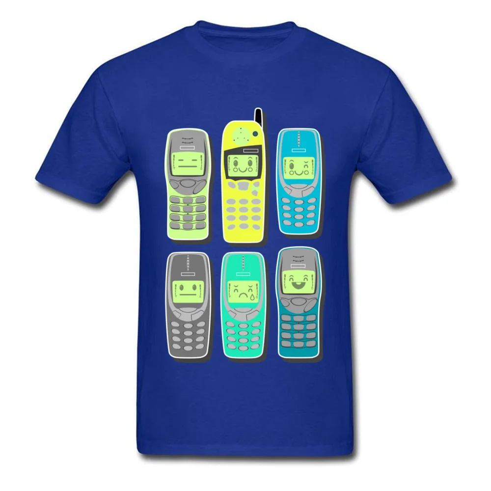 Vintage Mobile Phones Pattern_blue