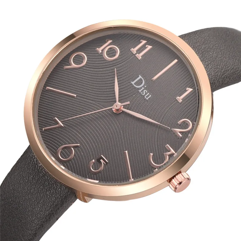Luxury Fashion Lady Leather Belt Watch Creative Number Analog Quartz Watch Women Watches Bracelet Watch Ladied #4m19 (11)