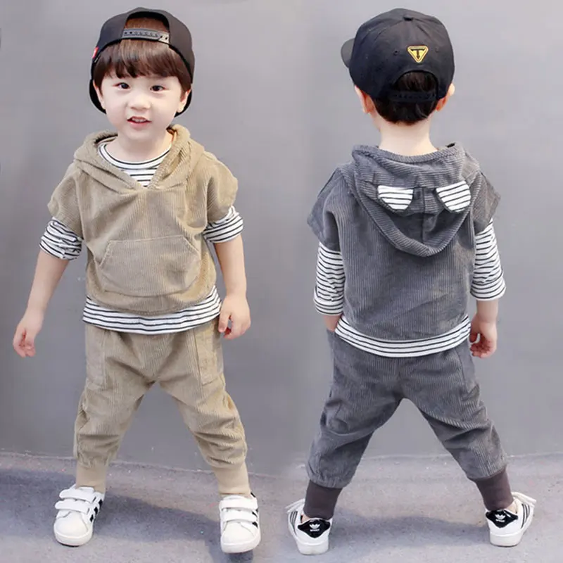 2017 Children's Boy Clothing Sets for Spirng Autumn Fashion Warm