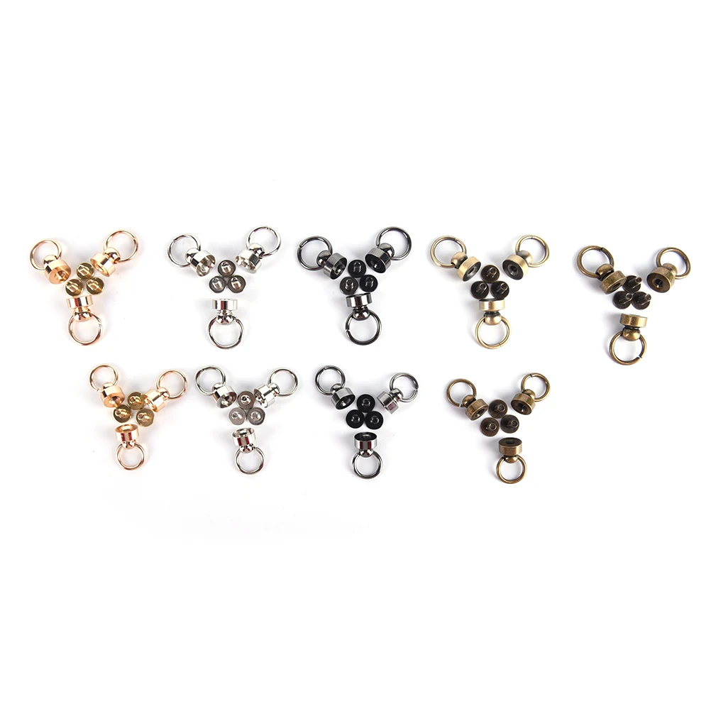 10pcs/lot Luggage Bag Buckle Tongs Snap Hook Ring With Screws For Bag DIY Handmade Parts Accessories
