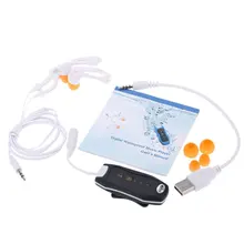 Летний плавательный Клип Водонепроницаемый MP3 плеера спорта Дайвинг IPX8 с HIFI sound FM радио для плавания Mp3 с наушники