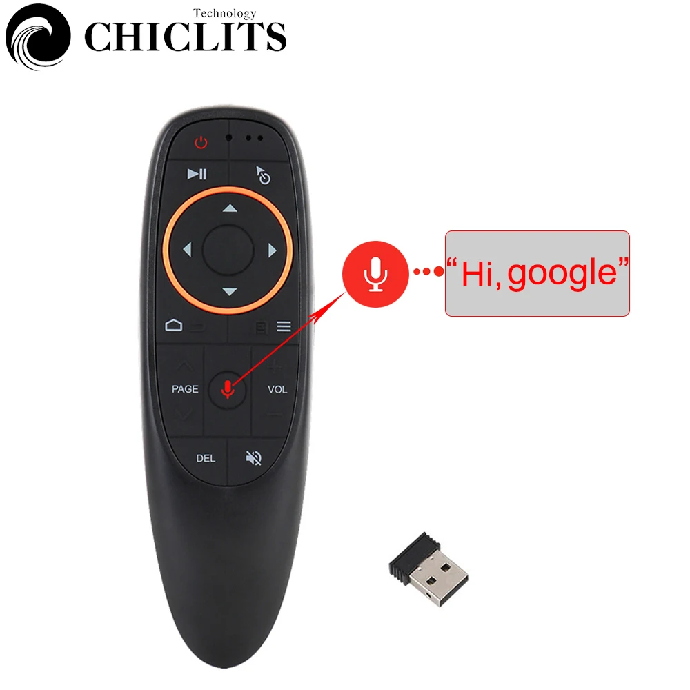 Voice flying mouse remote control 2.4GHz wireless somatosensory universal Google voice assistant For Android tv Box PC | Электроника