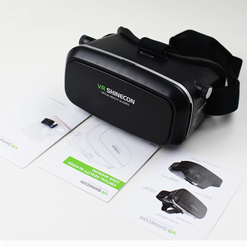 VR Shinecon виртуальной реальности реальные 3D очки шлем картон мобильный фильм кино