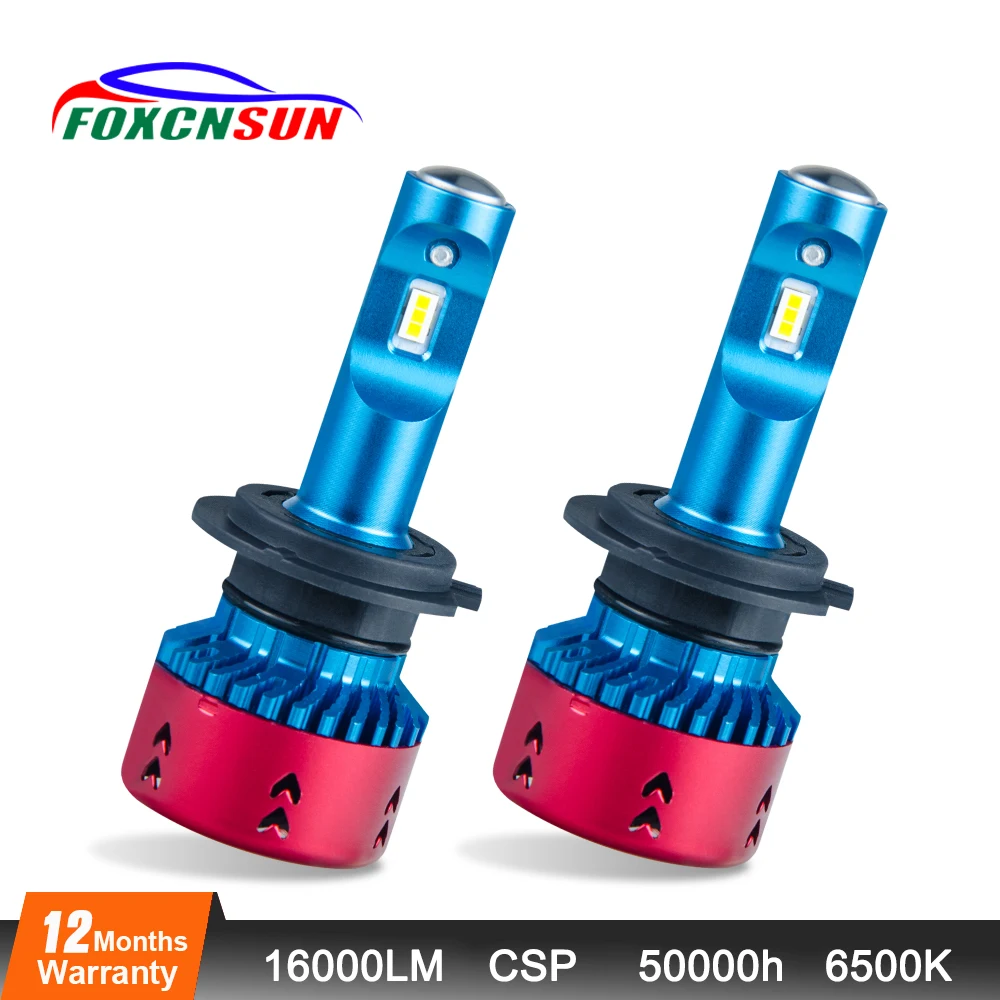 

h7 led car headlight H4 H11 H8 H1 9005 9006 H3 H15 luces led para auto 16000Lm Ampoules 6500K 12V 24V bombillas led coche 70W