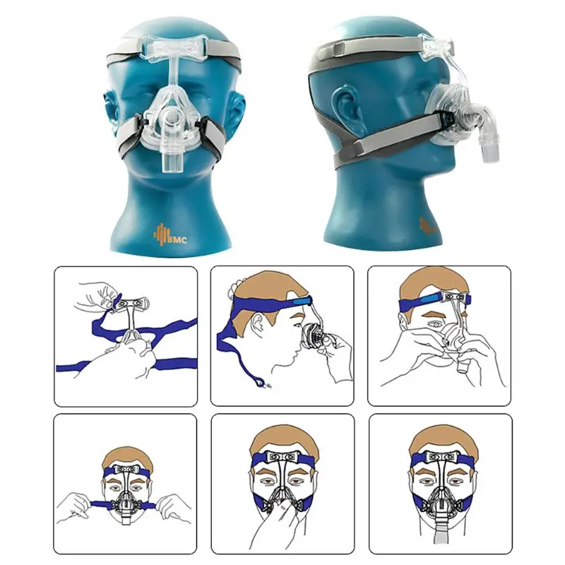 

BMC-NM2 Nasal Mask for CPAP Masks Interface Sleep Snore Respirator Strap with Headgear anti snoring