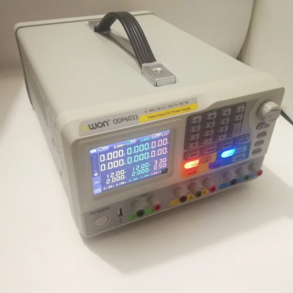 OWON ODP6033 с тройным выходом 2 канальный 0 60 в/3 А и 6 программируемый источник питания