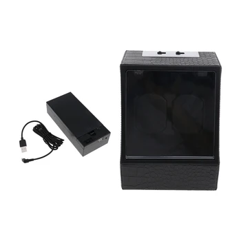 

Automatic Rotation Watch Winder Storage Display Case Box Artificial Leather