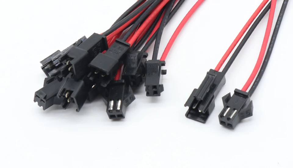 Promotion! 10Pairs 15cm Long JST SM 2Pins Plug Male to Female Wire Connector -