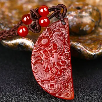 Lovers Pair Fine Jewelry Red Agate Necklace7