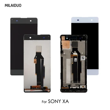 

LCD Display For Sony Xperia XA F3111 F3113 F3115 Touch Screen Digitizer Assembly Replacement White Black No Frame 5.0 Inch