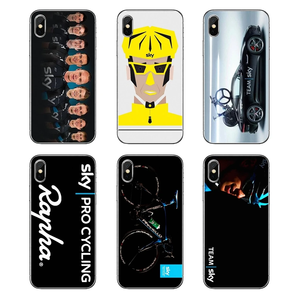 

Soft Transparent Shell Covers For LG G7 Q6 Q7 Q8 Q9 V30 X Power 2 3 For OnePlus 3T 5T 6T bicycle Race Sky Pro Team Cycling Logo