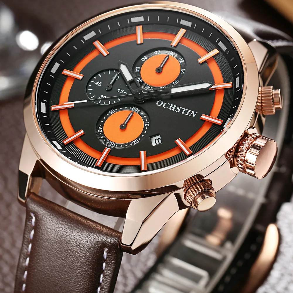 

OCHSTIN Chronograph Men's Watch Men Watches Male Casual Top Brand Luxury Quartz Wristwatch Clock Military Army Clocks Stopwatch