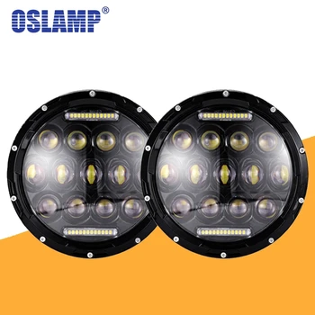 

Oslam 7inch 75W Led Headlight Round High Low Beam Lights Headlamp DRL For Jeep Wrangler JK JKU TJ CJ LJ Off Road 4x4 Motorcycles