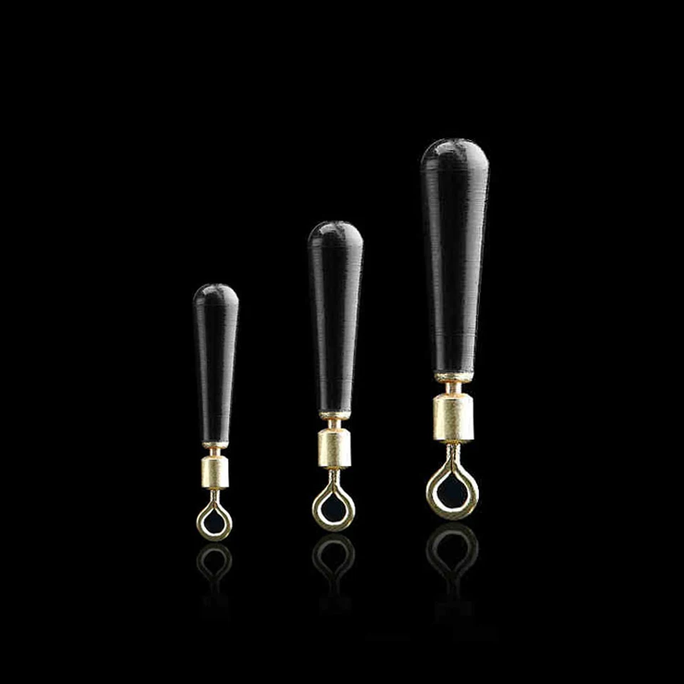 

WALK FISH 30PCS/Lot Fishing Gear Block Rotation Drift Fshing Floats Accessory Bobber Copper+ Rubber Tools