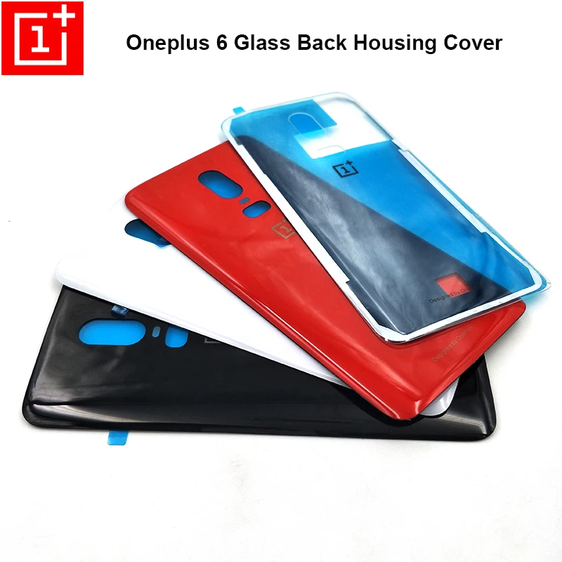 

New Design Oneplus 6 Glass Battery Cover Back Housing Hard Door Rear Case Replacement Repair Part For 1+ 6 Oneplus Six