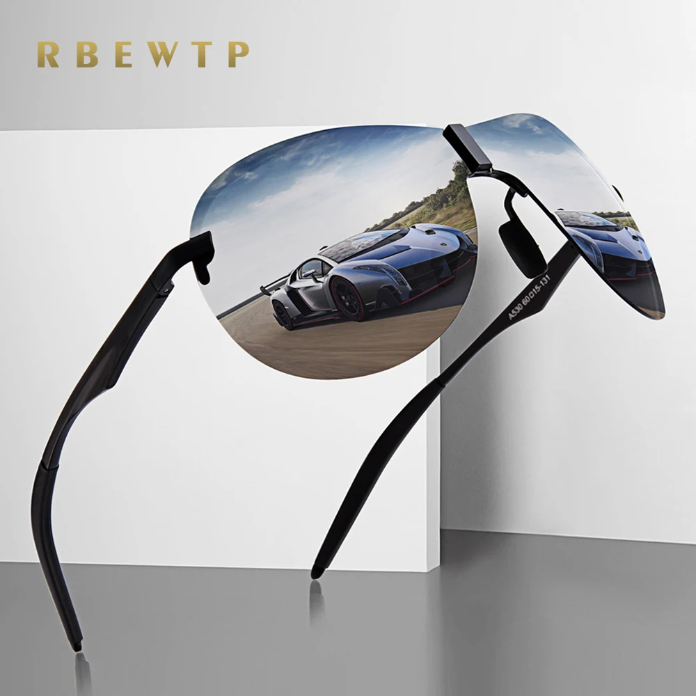 

RBEWTP Retro Vintage Night Vision Men's Sunglasses Polarized Driving Sun Glasses oculos Male Eyewear Accessories For Men/Women