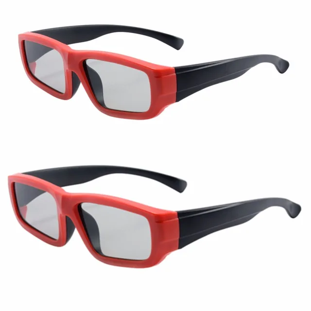 4pcs Pack Make 3D Passive Cinema Glasses Linear Polarized 3D For