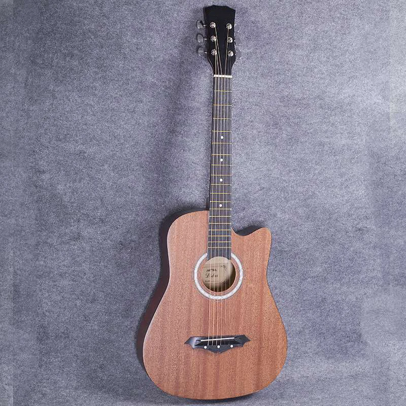 

High Quality 38" Acoustic Guitar 6 Strings Folk Guitar for Beginners Students Gift