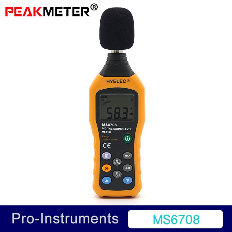 MS6708 Multi Function Noise Tester Professional 30 130 dB Sound Meter