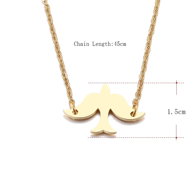 DOTIFI ожерелье из нержавеющей стали для женщин Lover's ultimate simple peace dove Короткое