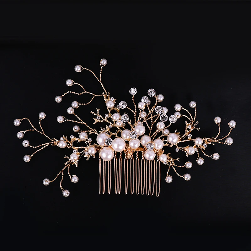 Gold Color Hair Combs (7)