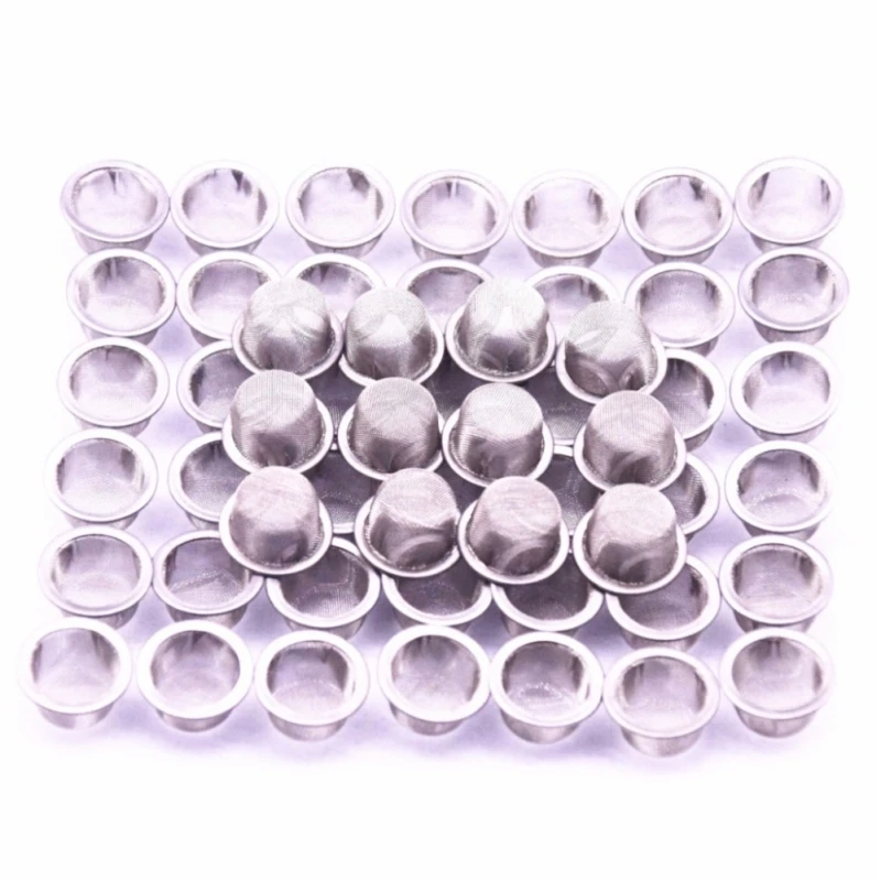 

Stainless Steel Filter Mesh Edge Filter 100 Mesh Pipe Combustion Network Crystal Cigarette Holder Filter 10 Pcs/sets