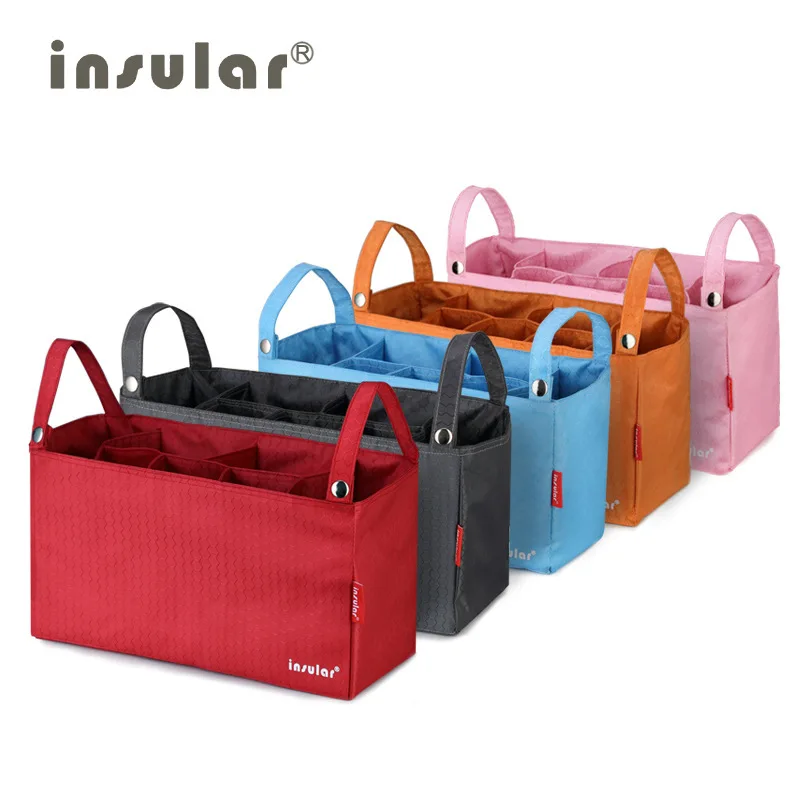 

Large Capacity Waterproof Cup Holder On The Stroller Children'S Thermal Bottle Diaper Bag Organizer Baby Care Cots Handbags
