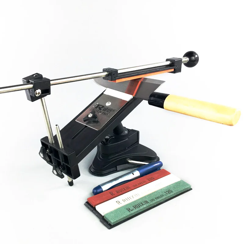 

Ruixin Pro Knife Sharpener Professional Chef Knife Sharpener Kitchen Sharpening System Fix-angle Whetstone diamond stone