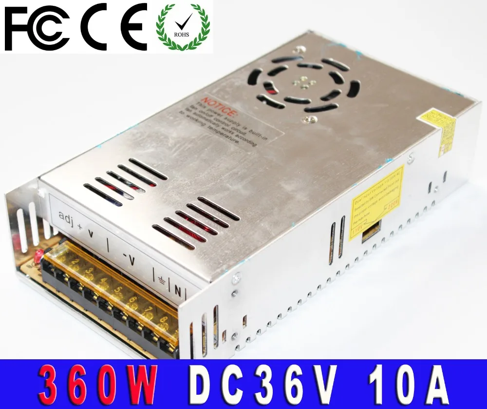 power adapter dc 36V Single Output dc36V 360W Switching power supply for cnc router ac110v 220v Power Supplies10A led driver 