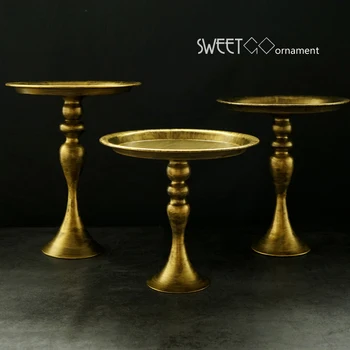 

Vintage High feet cake stand metal iron 8 inch cake tools for fondant bride shower bakeware dinner &bar
