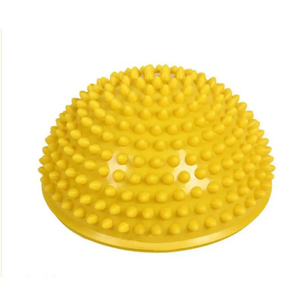 Inflatable Half Yoga Ball Exercise Fitness Equipment Balance Training Board Point Massage Ball Board for Children Dropshipping - Цвет: Цвет: желтый