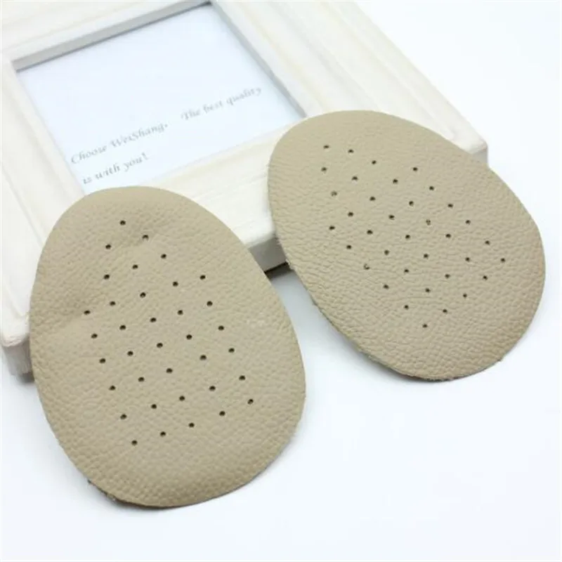 1Pairs Half Insoles Comfortable Leather Bottom Latex Anti Slip Breathable High Heel Shoes Pad New Forefoot Soles for Men Women